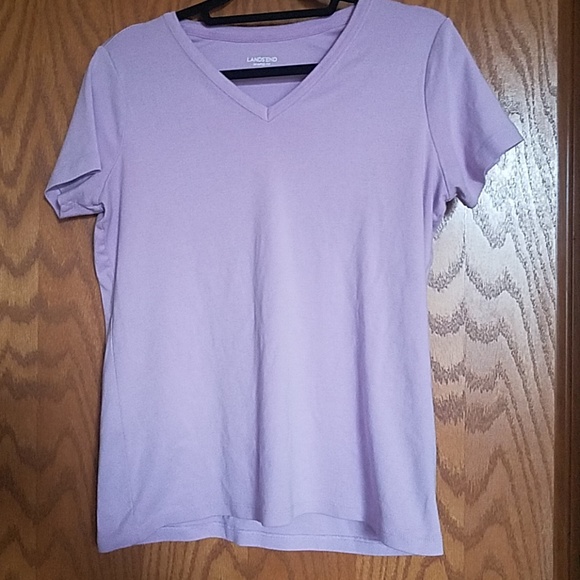 Lands' End Tops - Lavender V-neck shaped fit tshirt Lands' End Tops - Lavender V-neck shaped fit tshirt